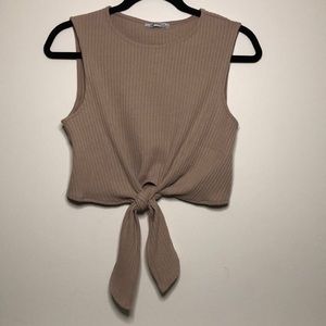 Tie Front Crop Top